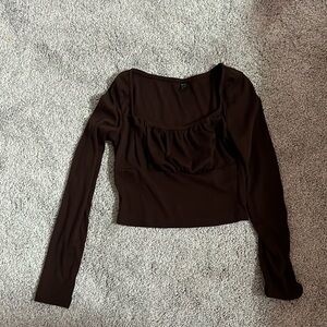 brown long sleeve